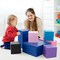 Kids Foam Building Blocks Set 7 Pieces with PU Leather and EPE Foam, Colorful